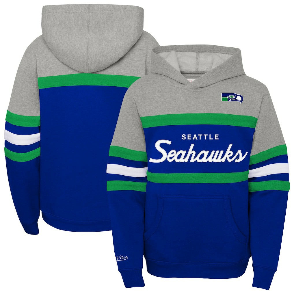 Seattle Seahawks Mitchell & Ness Youth Throwback Head Coach Pullover Hoodie
