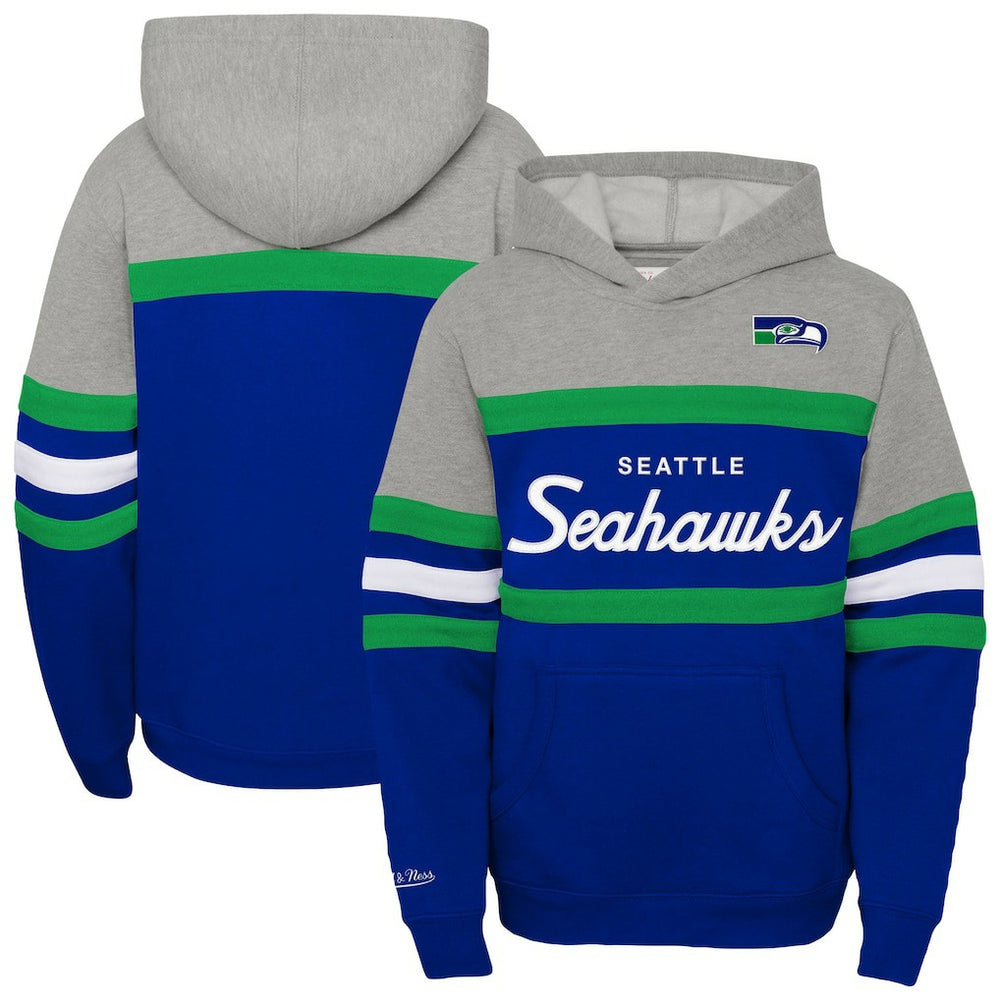 Seattle Seahawks Mitchell & Ness Youth Throwback Head Coach Pullover Hoodie