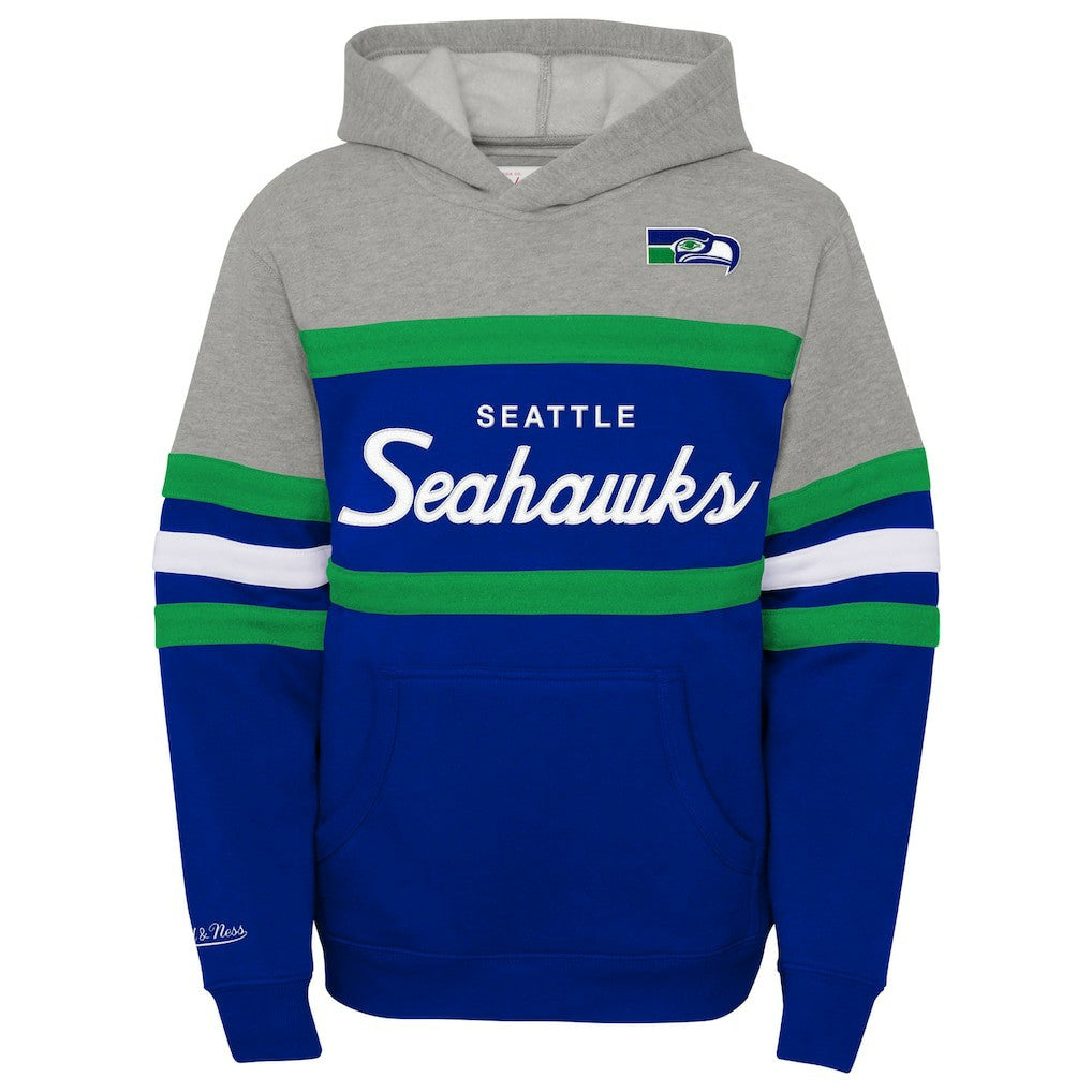 Seattle Seahawks Mitchell & Ness Youth Throwback Head Coach Pullover Hoodie