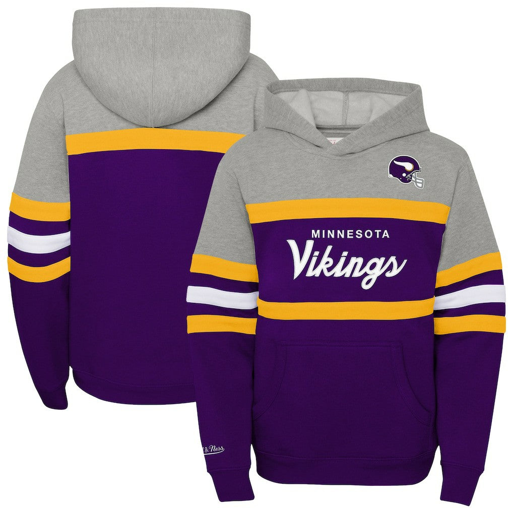 Minnesota Vikings Mitchell & Ness Youth Throwback Head Coach Pullover Hoodie