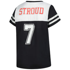 Houston Texans Fanatics C.J. Stroud  Women's Plus Size Bling V-Neck T-Shirt