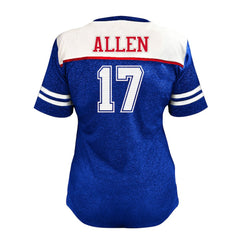 Buffalo Bills Fanatics Josh Allen  Women's Plus Size Bling V-Neck T-Shirt