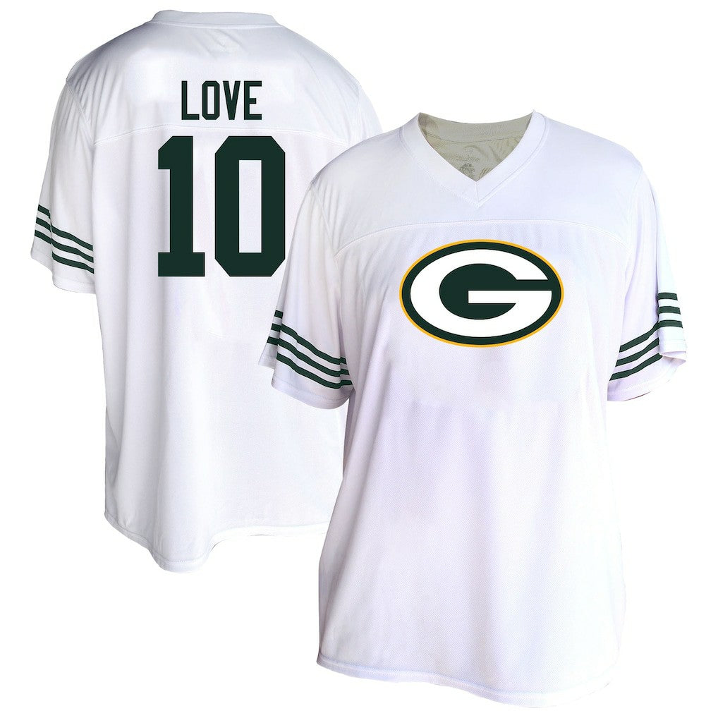 Green Bay Packers Fanatics Jordan Love  Women's Plus Size Fashion Jersey