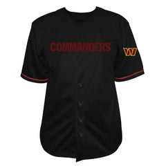 Washington Commanders Fanatics Jayden Daniels  Big & Tall Baseball Button-Up Shirt