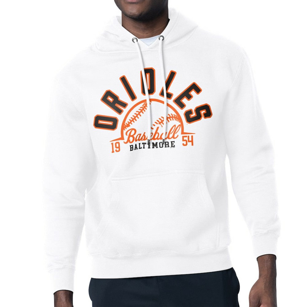 Baltimore Orioles Starter Half Ball Team Graphic Pullover Hoodie | MLB Shop