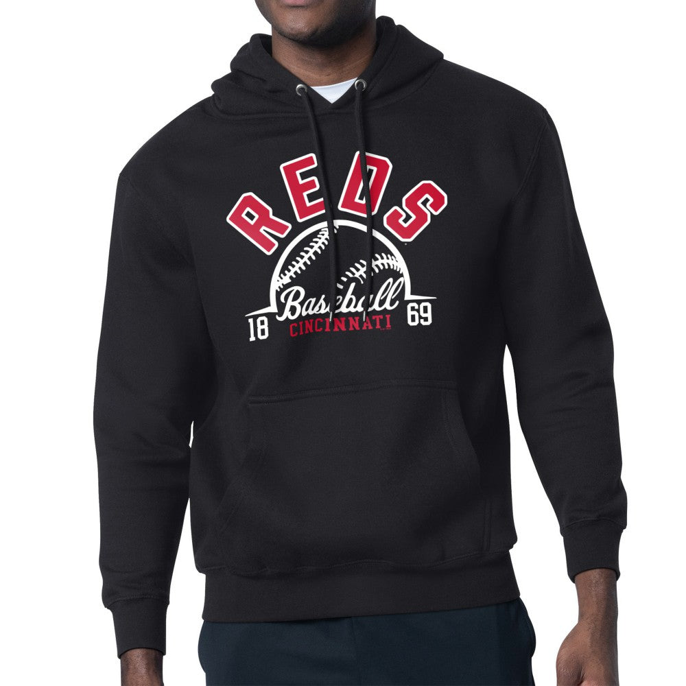 Cincinnati Reds Starter Half Ball Team Graphic Pullover Hoodie | MLB US