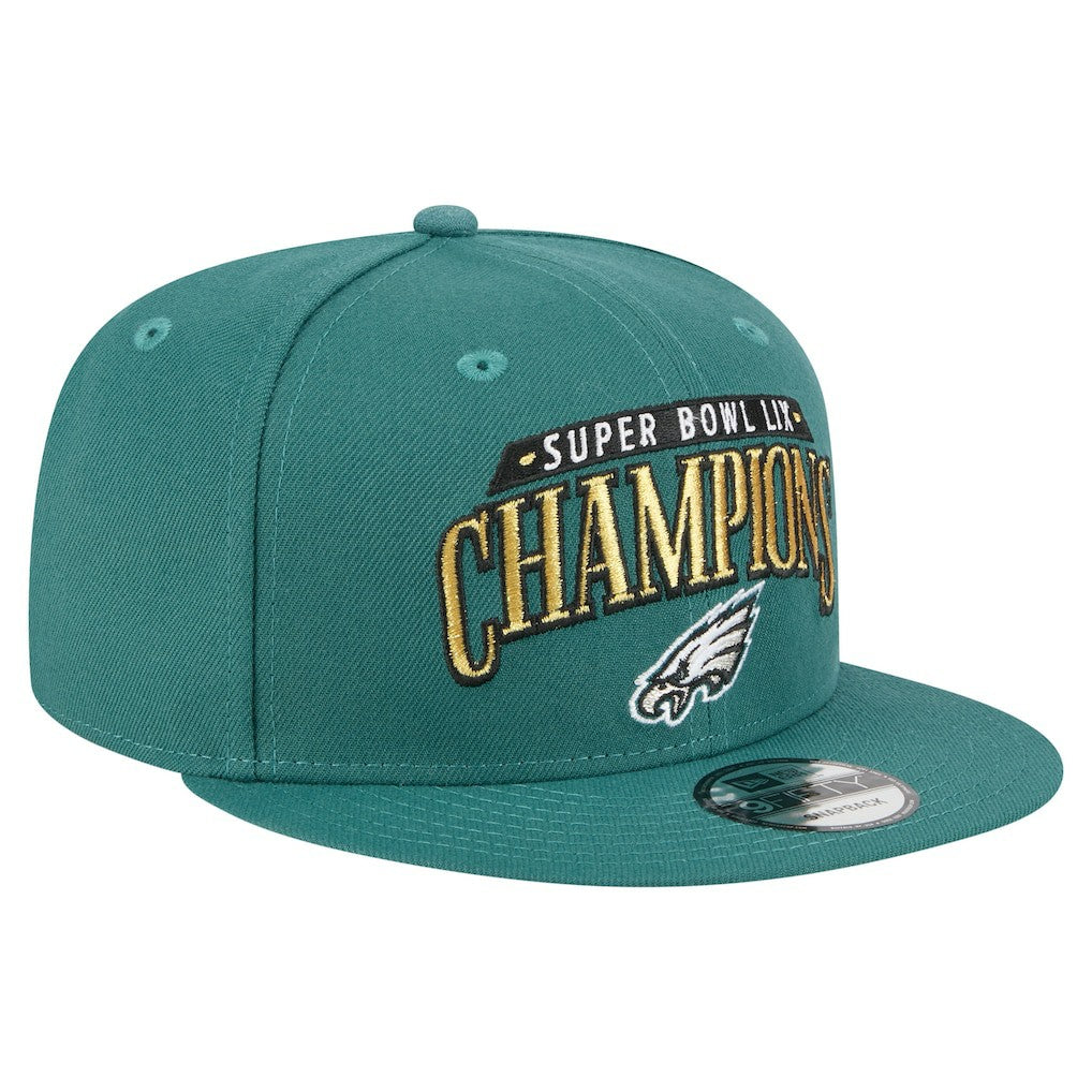 Philadelphia Eagles New Era Super Bowl LIX Champions 9FIFTY Snapback Hat