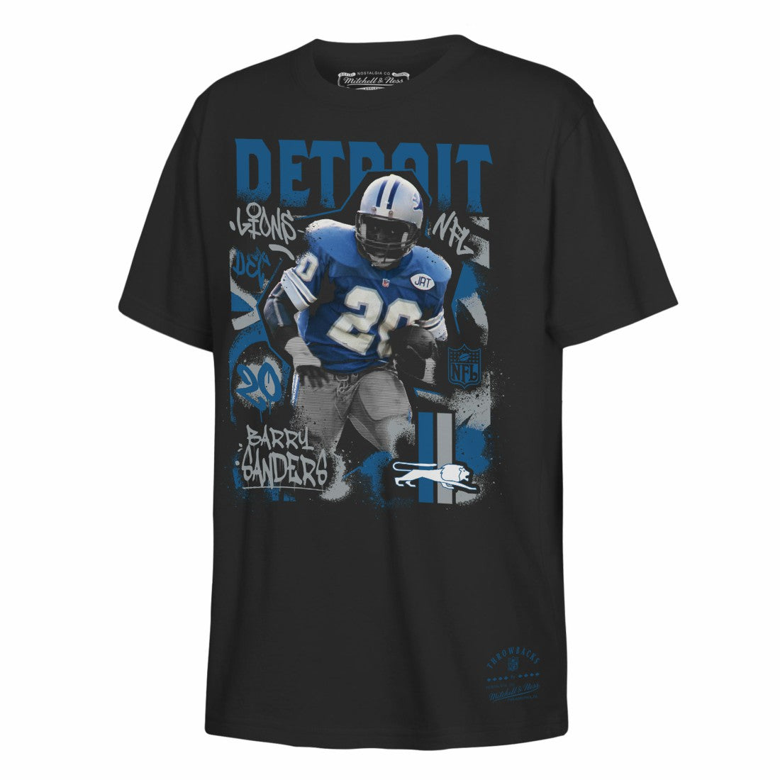 Detroit Lions Mitchell & Ness Barry Sanders  Youth Star Player T-Shirt