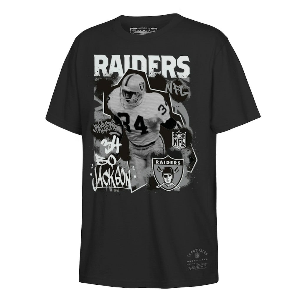 Las Vegas Raiders Mitchell & Ness Bo Jackson  Youth Star Player T-Shirt