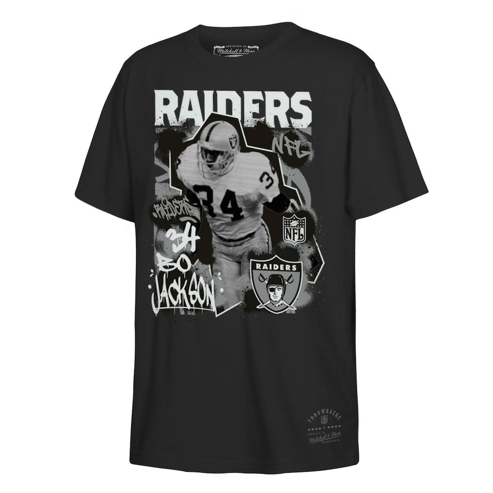 Las Vegas Raiders Mitchell & Ness Bo Jackson  Youth Star Player T-Shirt
