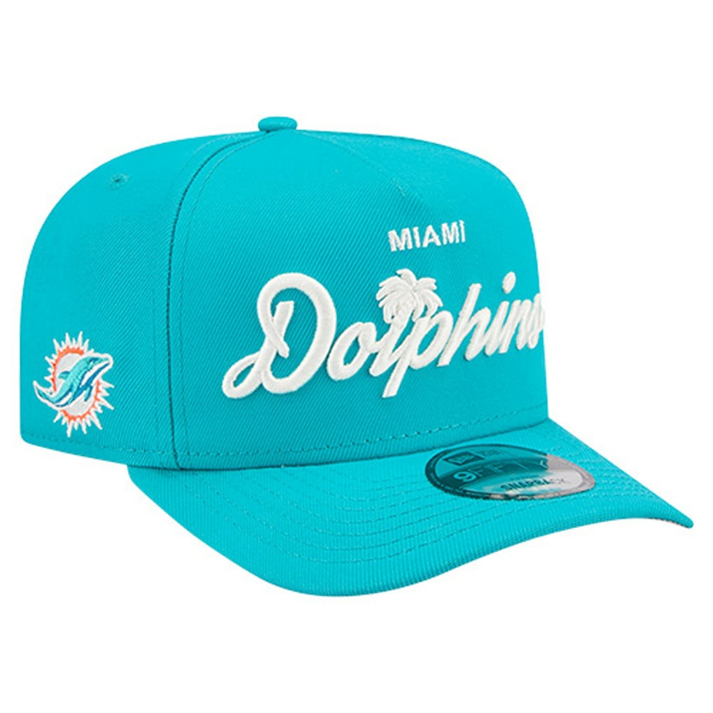 Miami Dolphins New Era Local Play A-Frame 9FIFTY Snapback Hat