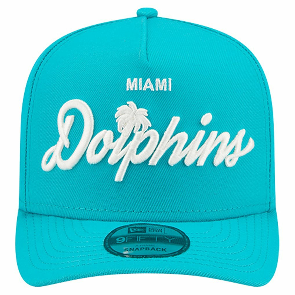 Miami Dolphins New Era Local Play A-Frame 9FIFTY Snapback Hat
