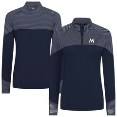 Minnesota Twins Levelwear Women's Classic Stripes Insignia 2.0 Raglan Quarter-Zip Top | MLB Discount