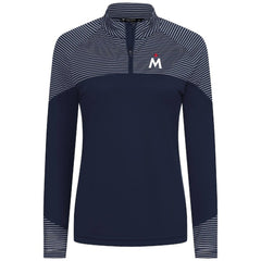 Minnesota Twins Levelwear Women's Classic Stripes Insignia 2.0 Raglan Quarter-Zip Top | MLB Discount