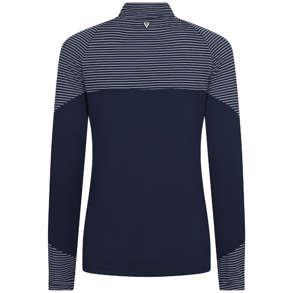 Minnesota Twins Levelwear Women's Classic Stripes Insignia 2.0 Raglan Quarter-Zip Top | MLB Discount