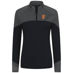 San Francisco Giants Levelwear Women's Classic Stripes Insignia 2.0 Raglan Quarter-Zip Top | MLB Shop
