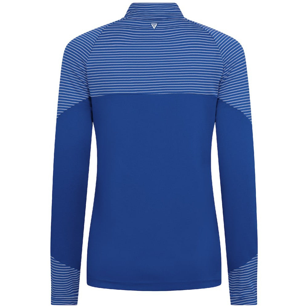 Chicago Cubs Levelwear Women's Classic Stripes Insignia 2.0 Raglan Quarter-Zip Top | MLB On Sale