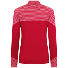 Cincinnati Reds Levelwear Women's Classic Stripes Insignia 2.0 Raglan Quarter-Zip Top | MLB Discount