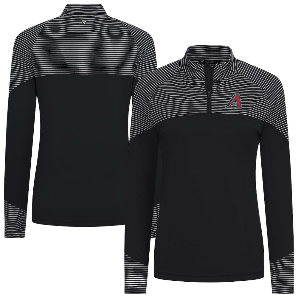 Arizona Diamondbacks Levelwear Women's Classic Stripes Insignia 2.0 Raglan Quarter-Zip Top | MLB For sale