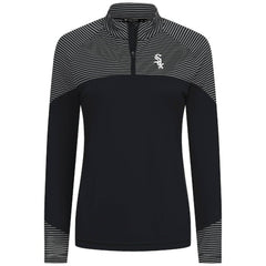 Chicago White Sox Levelwear Women's Classic Stripes Insignia 2.0 Raglan Quarter-Zip Top | MLB Sale