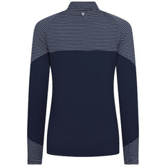 Boston Red Sox Levelwear Women's Classic Stripes Insignia 2.0 Raglan Quarter-Zip Top | MLB New