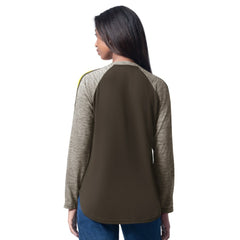 San Diego Padres G-III 4Her by Carl Banks Women's Top Dog Raglan Long Sleeve V-Neck T-Shirt | MLB Shop
