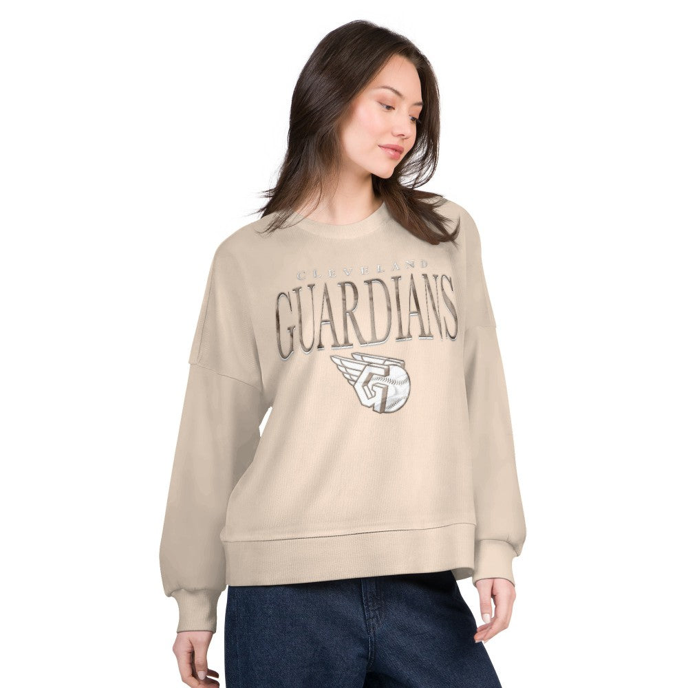 Cleveland Guardians G-III 4Her by Carl Banks Women's Oversized Vet II Sweatshirt | MLB For sale