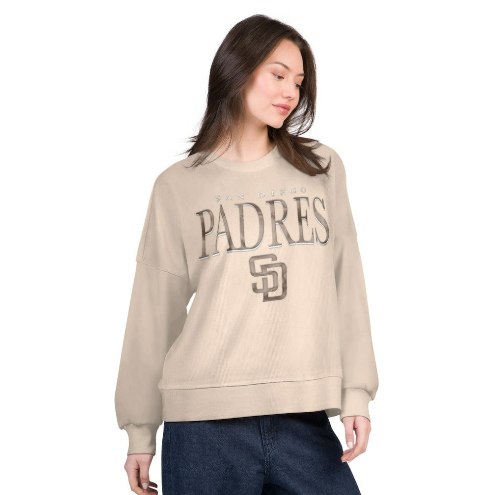 San Diego Padres G-III 4Her by Carl Banks Women's Oversized Vet II Sweatshirt | MLB Shop