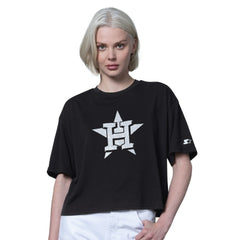 Houston Astros Starter Women's Holy Grail Boxy Cropped T-Shirt | MLB Shop