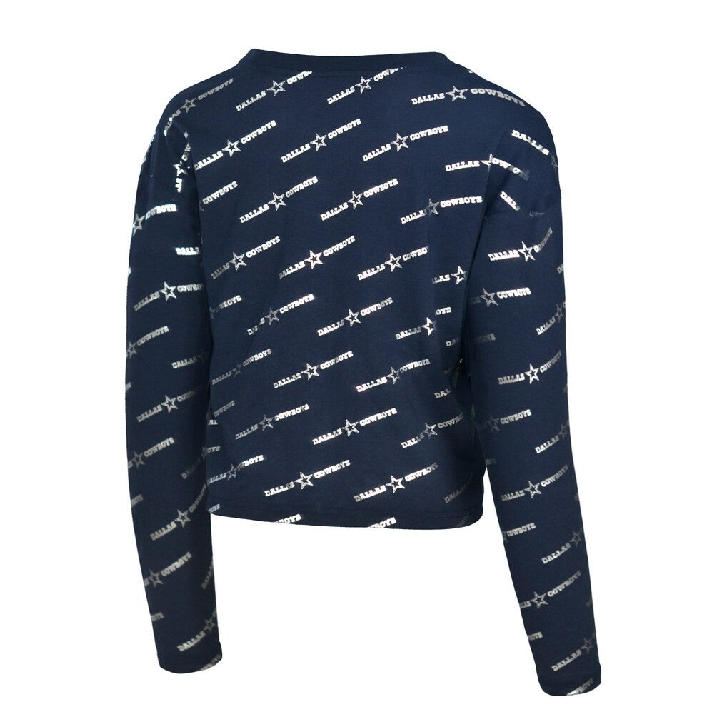 Dallas Cowboys  Lauren James Foil Long Sleeve T-Shirt