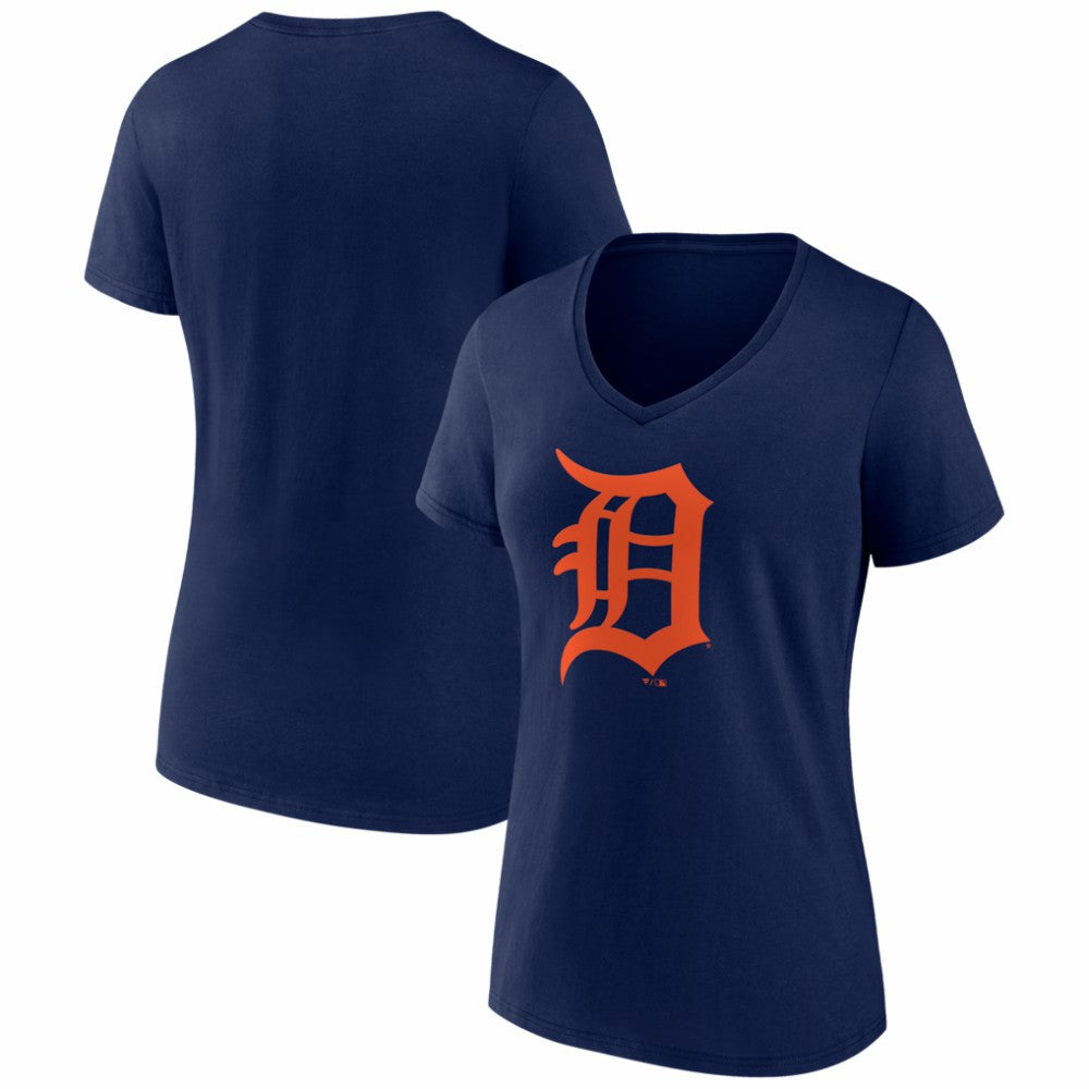Detroit Tigers Women's Logo V-Neck T-Shirt | MLB Shop