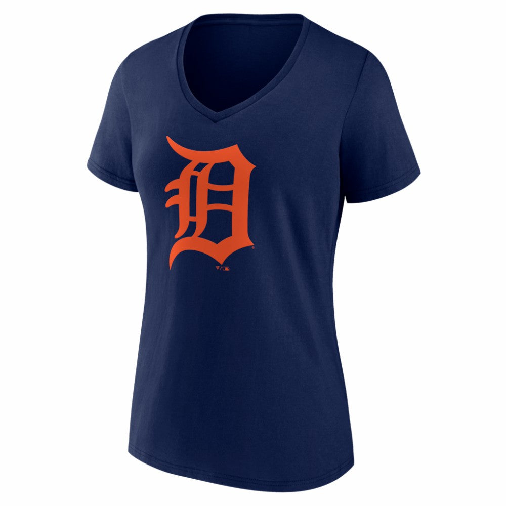 Detroit Tigers Women's Logo V-Neck T-Shirt | MLB Shop