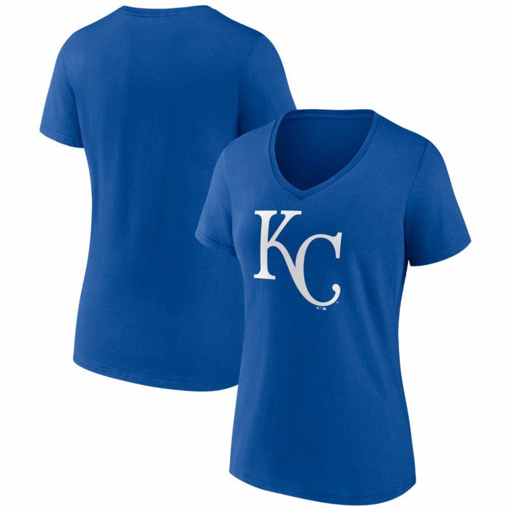 Kansas City Royals Women's Logo V-Neck T-Shirt | MLB US