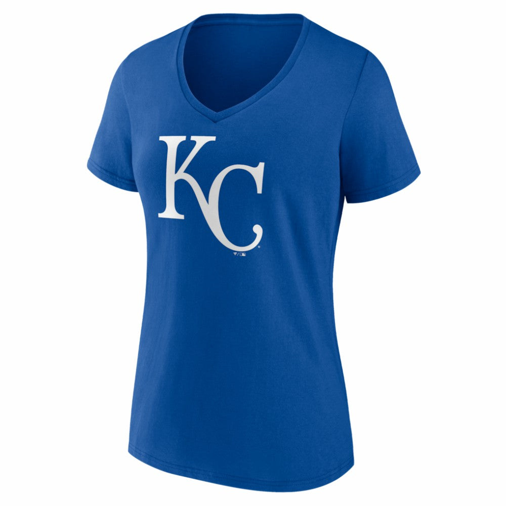 Kansas City Royals Women's Logo V-Neck T-Shirt | MLB US