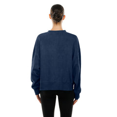 Dallas Cowboys New Era Women's Oversized Throwback Mineral Wash Crew Neck Sweatshirt
