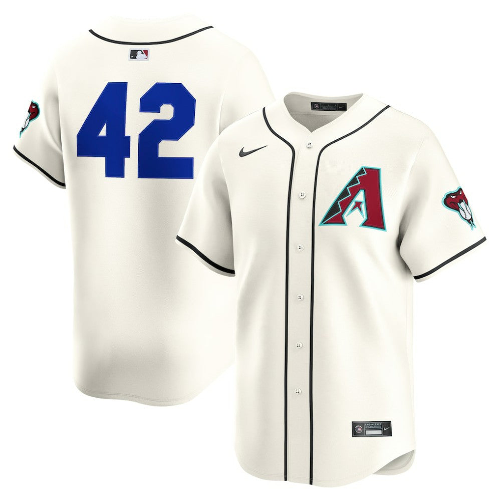 Arizona Diamondbacks Nike Home 2025 Jackie Robinson Day Limited Jersey – Cream | MLB Outlet
