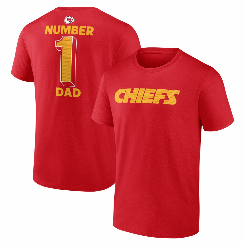 Kansas City Chiefs  #1 Dad Jersey T-Shirt