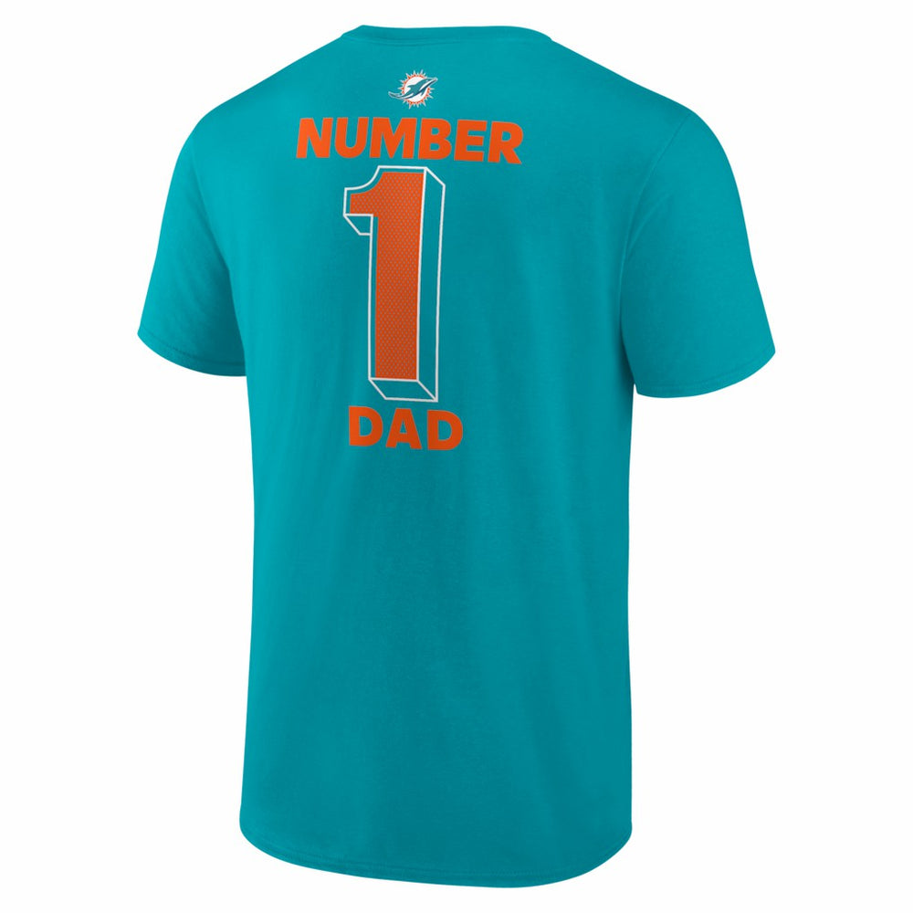 Miami Dolphins  #1 Dad Jersey T-Shirt