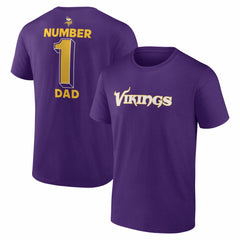 Minnesota Vikings  #1 Dad Jersey T-Shirt
