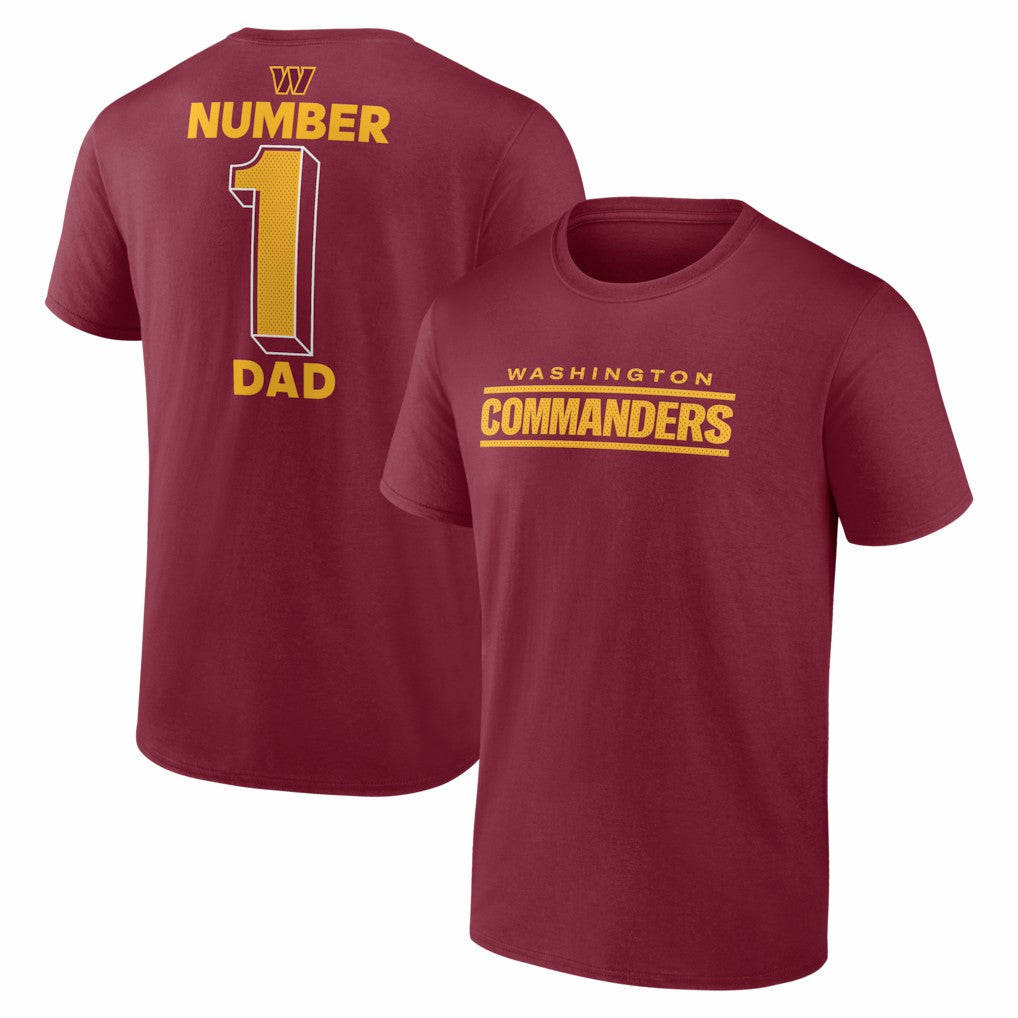 Washington Commanders  #1 Dad Jersey T-Shirt