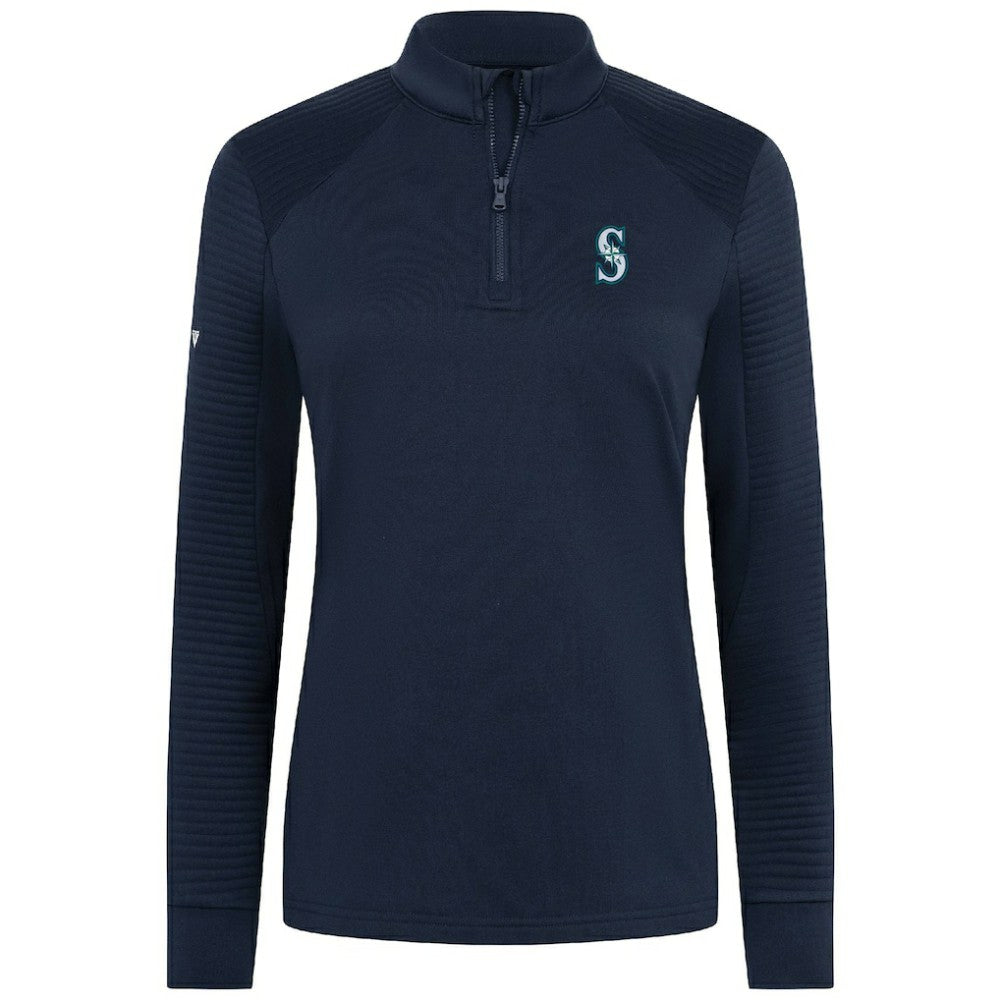 Seattle Mariners Levelwear Women's Power Insignia 2.0 Quarter-Zip Pullover Top | MLB New