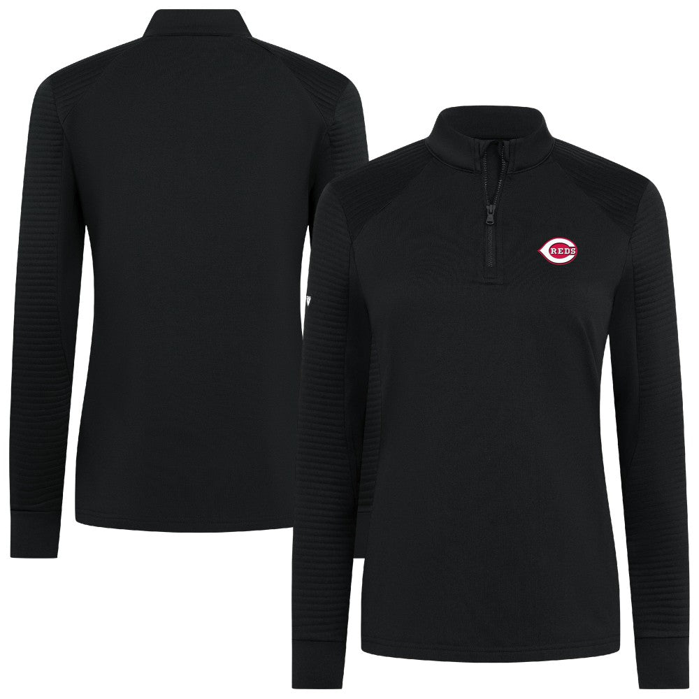 Cincinnati Reds Levelwear Women's Power Insignia 2.0 Quarter-Zip Pullover Top | MLB On Sale
