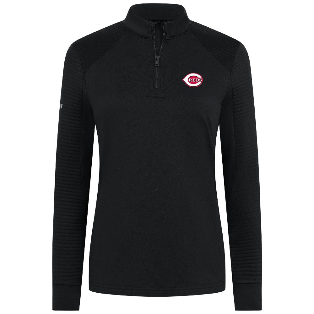 Cincinnati Reds Levelwear Women's Power Insignia 2.0 Quarter-Zip Pullover Top | MLB On Sale