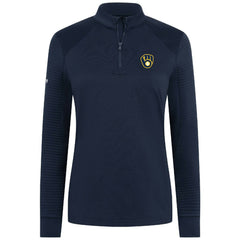 Milwaukee Brewers Levelwear Women's Power Insignia 2.0 Quarter-Zip Pullover Top | MLB Sale