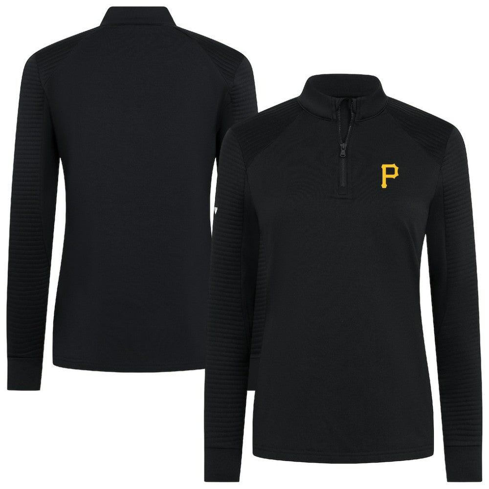 Pittsburgh Pirates Levelwear Women's Power Insignia 2.0 Quarter-Zip Pullover Top | MLB New