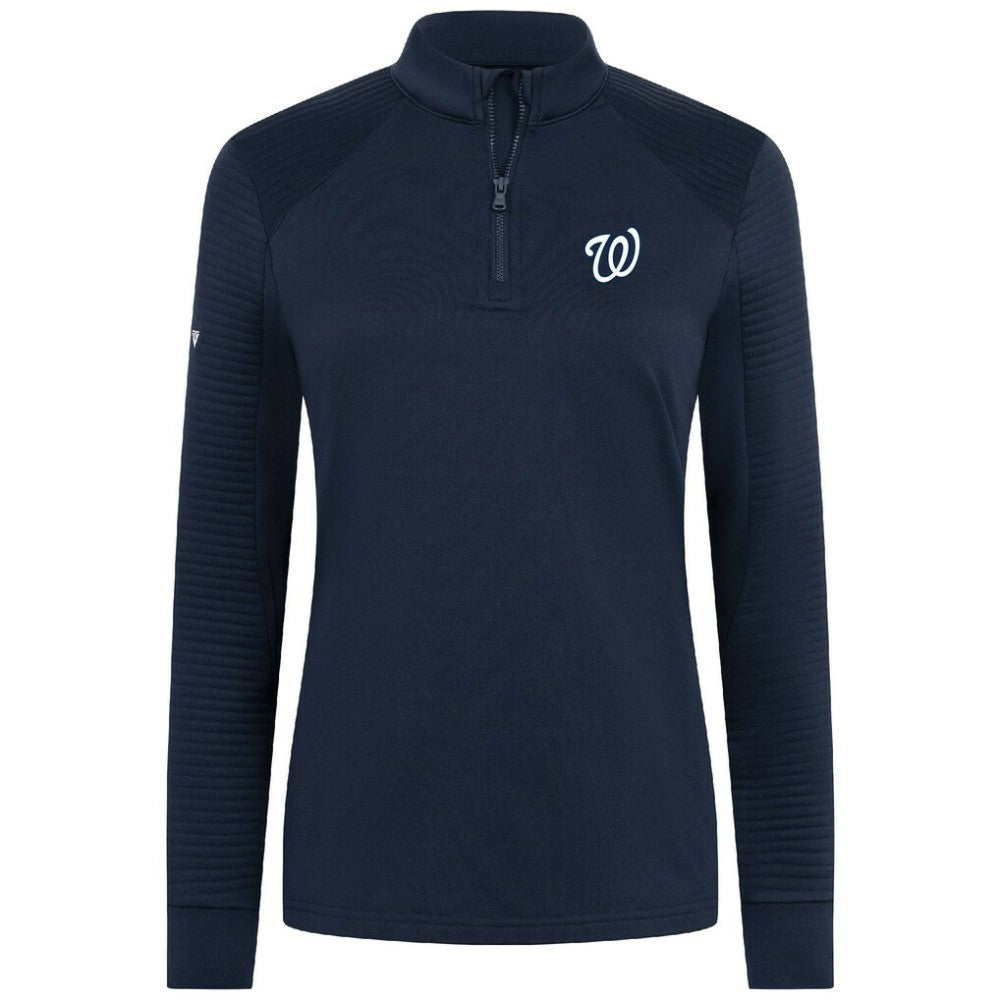Washington Nationals Levelwear Women's Power Insignia 2.0 Quarter-Zip Pullover Top | MLB Outlet