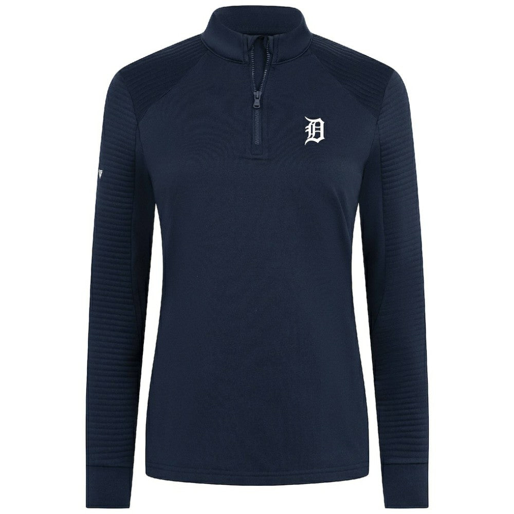 Detroit Tigers Levelwear Women's Power Insignia 2.0 Quarter-Zip Pullover Top | MLB Discount