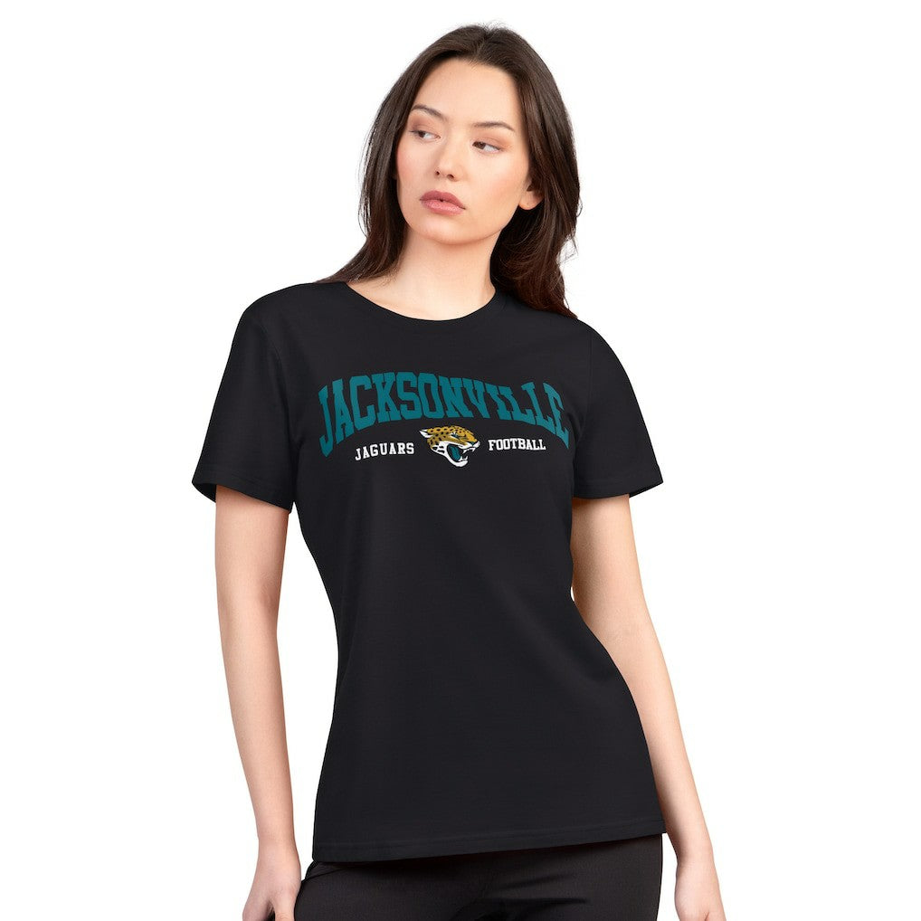 Jacksonville Jaguars  G-III 4Her by Carl Banks Women's Super-Slim Lightweight Winning Crew T-Shirt