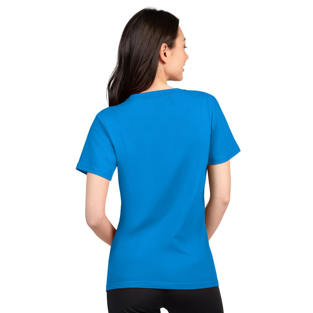 Los Angeles Chargers  G-III 4Her by Carl Banks Women's Super-Slim Lightweight Winning Crew T-Shirt