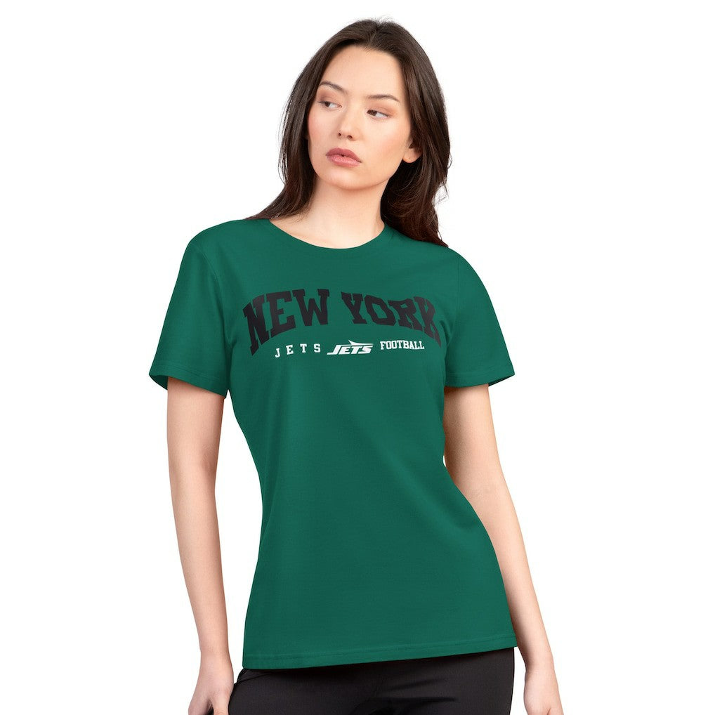 New York Jets  G-III 4Her by Carl Banks Women's Super-Slim Lightweight Winning Crew T-Shirt